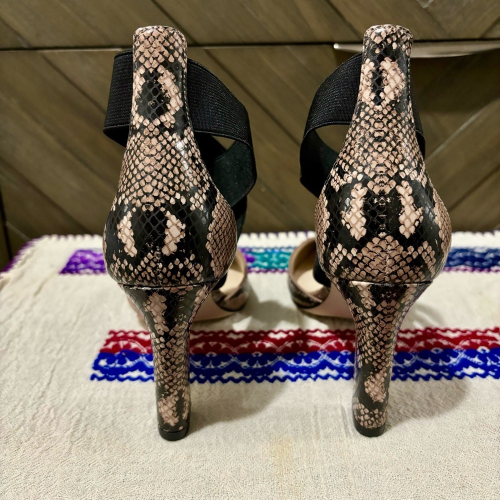 Cole Haan Womens Maikki Elastic Snake Print Heels Pumps Size 5.5 B - Picture 3 of 10